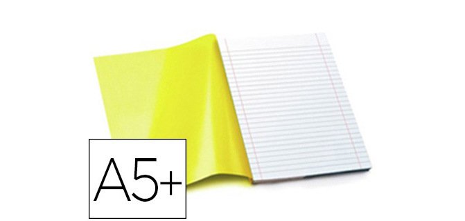 Protège-cahier riplast avec rabat bande adhésive a5+ 170x220mm paquet 20 unités
