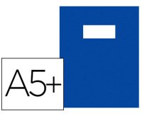 Protège-cahier riplast green line pvc opaque 18/100e rabats étiquette porte-étiquette inclus écolier 170x220mm bleu