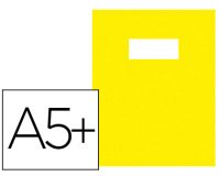Protège-cahier riplast green line pvc opaque 18/100e rabats étiquette porte-étiquette inclus écolier 170x220mm jaune
