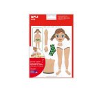 Gommette apli kids repositionnable le corps      fillegarcon des 3 ans pochette12f 156 unites
