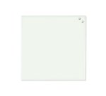 Tableau verre naga magnétique 45x45cm                       kit fixation mur coloris blanc