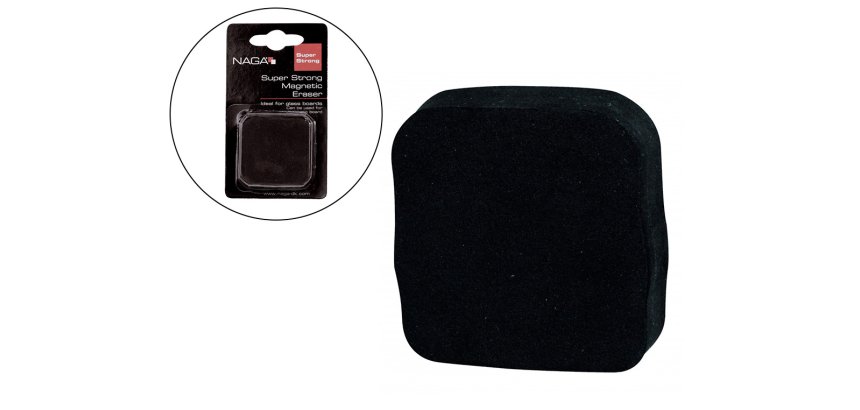 Brosse magnétique naga spécial verre carrée effaçage sec aimants puissants 5x5x17cm