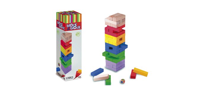 Block block culture club 2000 jeu d'équilibre en bois