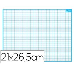 Ardoise bouchut grandrémy effaçable sec 1 face quadrillage 1 face séyès médium rigide format 21x26,5cm
