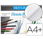 Papier dessin fabriano à grain 224g a4+ pochette 12f