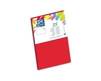 Carte de visite Oxford 82x128 x25 rouge