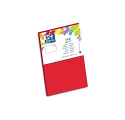 Carte de visite Oxford 82x128 x25 rouge