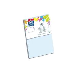 Carte de visite Oxford 82x128 x25 bleu ciel
