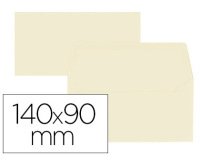 Lot de 20 enveloppes Oxford 90x140   gommee patte pointue de visite beige