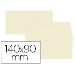 Lot de 20 enveloppes Oxford 90x140   gommee patte pointue de visite beige