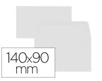 Lot de 20 enveloppes Oxford 90x140   gommee patte pointue de visite blanc