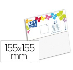 Carte de visite Oxford 155x155 x25 blanc