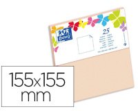 Carte de visite Oxford 155x155 x25 beige