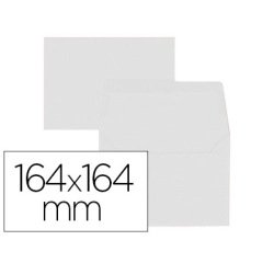 Paquet d'enveloppes Oxford 164x164 x20 gommee patte pointue blanc