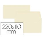 Lot de 20 enveloppes Oxford 110x220  beige auto adhesive beige
