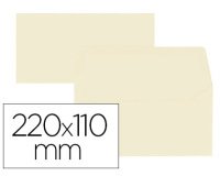 Lot de 20 enveloppes Oxford 110x220  beige auto adhesive beige