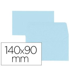 Lot de 20 enveloppes Oxford 90x140   gommee patte pointue de visite bleu ciel