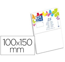 Carte de visite Oxford 100x150 x25 blanc