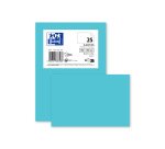 Carte de visite Oxford 100x150 x25 bleu ciel
