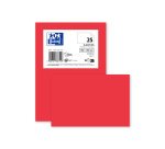 Carte de visite Oxford 100x150 x25 rouge