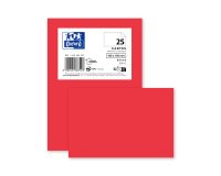 Carte de visite Oxford 100x150 x25 rouge