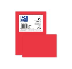 Carte de visite Oxford 100x150 x25 rouge