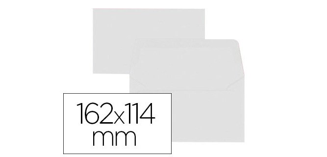 Paquet d'enveloppes Oxford 114x162 x20 auto adhesive blanc