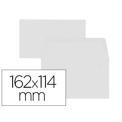 Paquet d'enveloppes Oxford 114x162 x20 auto adhesive blanc