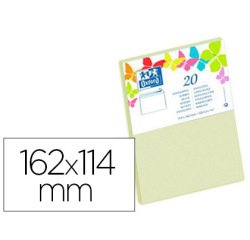 Paquet d'enveloppes Oxford 114x162 x20 beige auto adhesive beige
