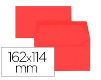 Paquet d'enveloppes Oxford 114x162 x20 rouge auto adhesive rouge