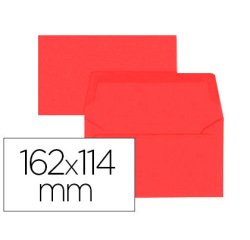 Paquet d'enveloppes Oxford 114x162 x20 rouge auto adhesive rouge