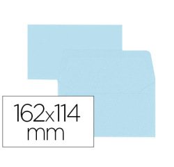 Paquet d'enveloppes Oxford 114x162 x20 bleu ciel auto adhesive bleu ciel