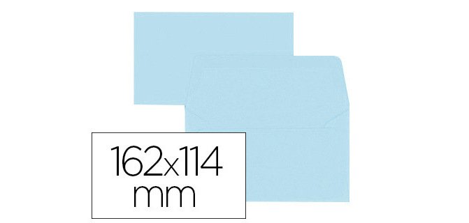 Paquet d'enveloppes Oxford 114x162 x20 bleu ciel auto adhesive bleu ciel