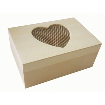 Boîte rectangulaire en bois à décorer 12x8x5.5cm
