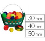 Oeuf styropor mixte à décorer assortiment 50x30mm 30x40mm 20x50mm boîte 100 unités
