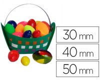 Oeuf styropor mixte à décorer assortiment 50x30mm 30x40mm 20x50mm boîte 100 unités