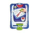 Ardoise blanche maped flex 195x270mm 1 face unie 1 face quadrillée 1 effacette 1 feutre 1 porte accessoire incassable