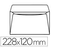 Pochette polyéthylène adhésive pac list documents 228x120mm papier dorsal kraft blanc siliconé 39g/m2 boîte 100 unités