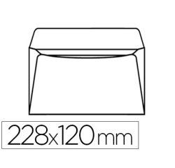 Pochette polyéthylène adhésive pac list documents 228x120mm papier dorsal kraft blanc siliconé 39g/m2 boîte 100 unités