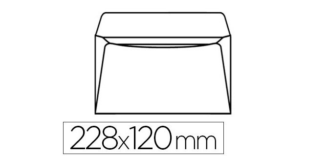 Pochette polyéthylène adhésive pac list documents 228x120mm papier dorsal kraft blanc siliconé 39g/m2 boîte 100 unités