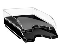 Corbeille à courrier cep polystyrène antichoc superposable verticale/escalier option 4 rehausses 350x255x65mm noir