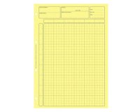 Bloc audit contrôle interne elve 80 pages perforées format a4 encollage en tête adapté écriture crayon coloris jaune