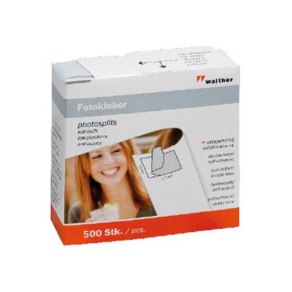 Pastille adhésive walther double face 13x17mm boîte 500 unités
