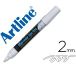 Marqueur artline fenêtres pointe fibre acrylique conique 4mm encre liquide craie pigmentée base eau inodore blanc