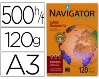 Papier navigator mutlifonction colour documents a3 120g/m2 blancheur 169 opacité 98 rigidité 50 500 feuilles
