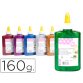 Colle pailletée liderpapel coloris assortis métallisés pot 160g