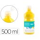 Gouache scolaire liderpapel liquide lavable fermeture sécurité brillante coloris jaune flacon 500ml