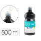 Gouache scolaire liderpapel liquide lavable fermeture sécurité brillante coloris noir flacon 500ml