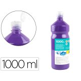 Gouache scolaire liderpapel liquide lavable fermeture sécurité brillante coloris violet flacon 1000ml