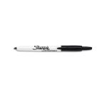 Marqueur permanent sharpie retractable pointe fine       conique ogive 1mm clapet de   protection encre couleur